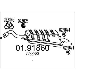 Zadní tlumič výfuku MTS 01.91860