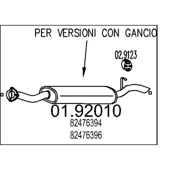 Zadní tlumič výfuku MTS 01.92010