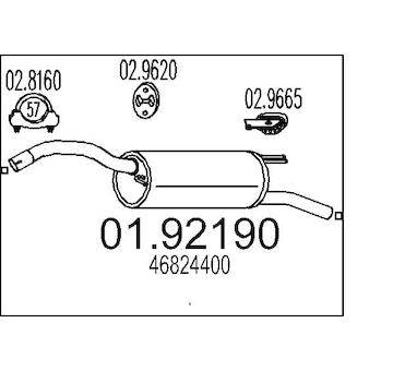 Zadní tlumič výfuku MTS 01.92190
