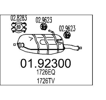 Zadní tlumič výfuku MTS 01.92300