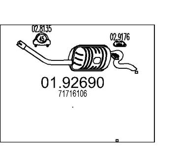 Zadni tlumic vyfuku MTS 01.92690