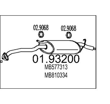 Zadní tlumič výfuku MTS 01.93200