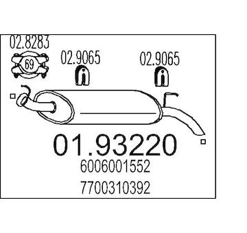 Zadní tlumič výfuku MTS 01.93220
