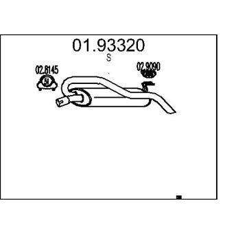 Zadní tlumič výfuku MTS 01.93320
