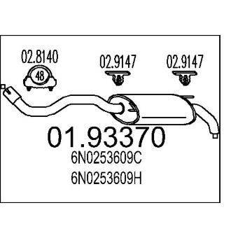 Zadní tlumič výfuku MTS 01.93370