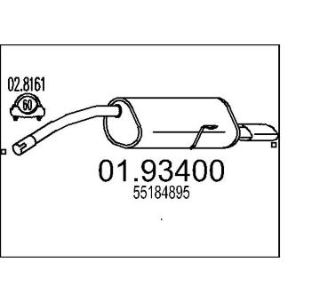 Zadní tlumič výfuku MTS 01.93400