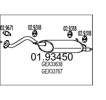 Zadní tlumič výfuku MTS 01.93450