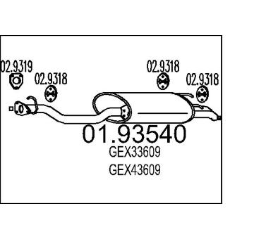 Zadní tlumič výfuku MTS 01.93540