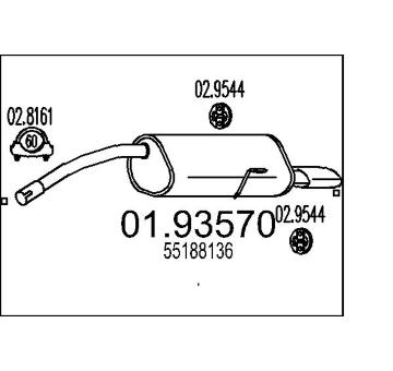 Zadní tlumič výfuku MTS 01.93570