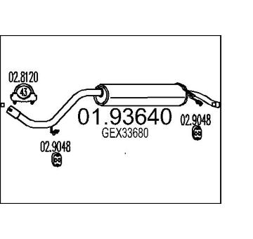 Zadní tlumič výfuku MTS 01.93640