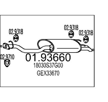 Zadní tlumič výfuku MTS 01.93660