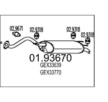 Zadní tlumič výfuku MTS 01.93670