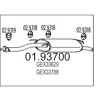 Zadní tlumič výfuku MTS 01.93700