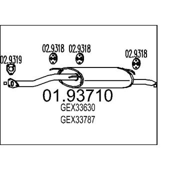 Zadní tlumič výfuku MTS 01.93710