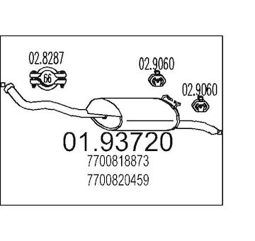 Zadní tlumič výfuku MTS 01.93720