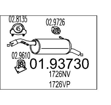 Zadní tlumič výfuku MTS 01.93730