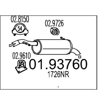 Zadni tlumic vyfuku MTS 01.93760