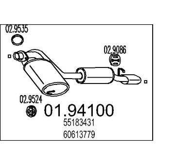 Zadní tlumič výfuku MTS 01.94100