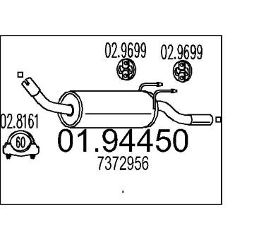 Zadni tlumic vyfuku MTS 01.94450