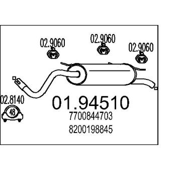 Zadní tlumič výfuku MTS 01.94510