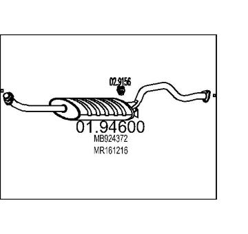 Zadní tlumič výfuku MTS 01.94600