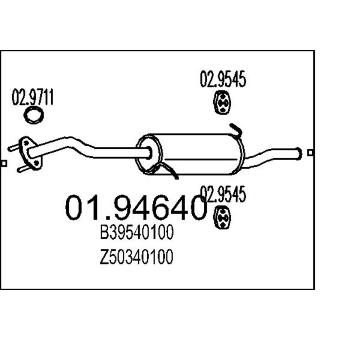 Zadní tlumič výfuku MTS 01.94640
