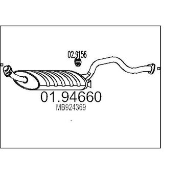 Zadní tlumič výfuku MTS 01.94660