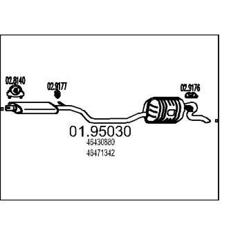 Zadní tlumič výfuku MTS 01.95030