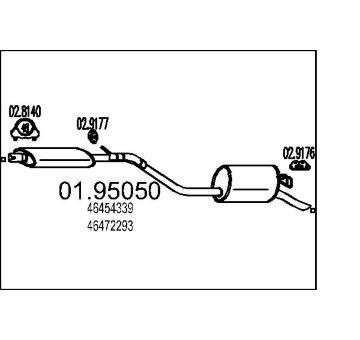 Zadní tlumič výfuku MTS 01.95050