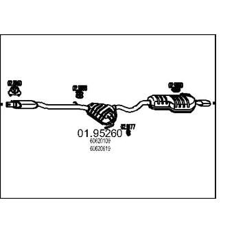 Zadní tlumič výfuku MTS 01.95260