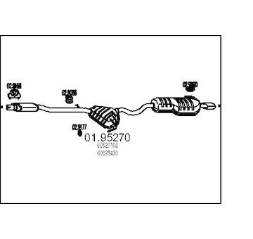 Zadní tlumič výfuku MTS 01.95270