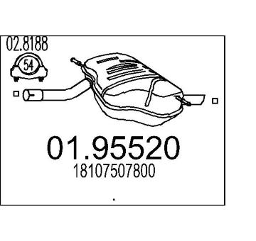 Zadni tlumic vyfuku MTS 01.95520