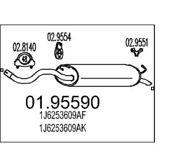 Zadni tlumic vyfuku MTS 01.95590