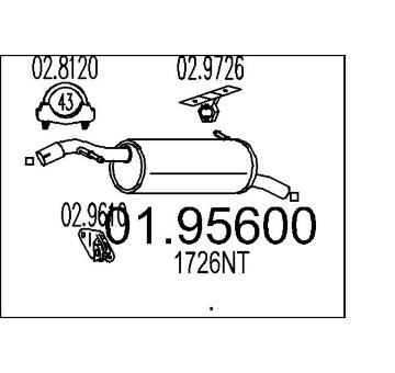 Zadní tlumič výfuku MTS 01.95600