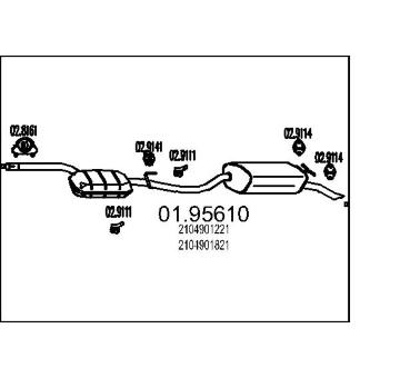 Zadní tlumič výfuku MTS 01.95610