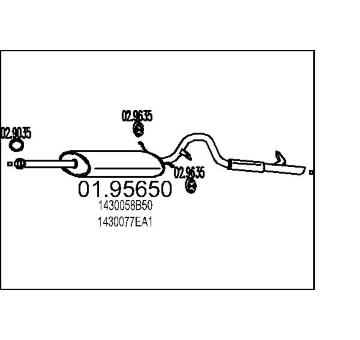 Zadní tlumič výfuku MTS 01.95650