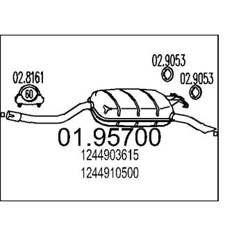 Zadní tlumič výfuku MTS 01.95700
