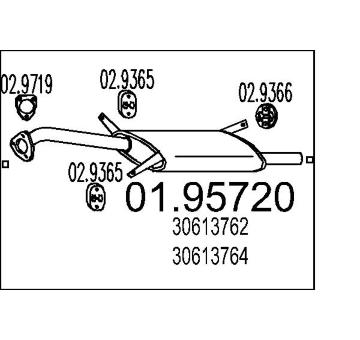 Zadní tlumič výfuku MTS 01.95720