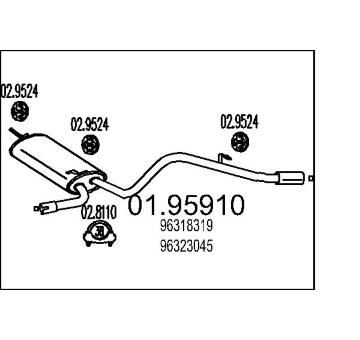 Zadní tlumič výfuku MTS 01.95910