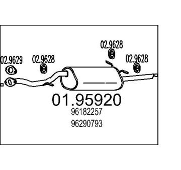 Zadní tlumič výfuku MTS 01.95920