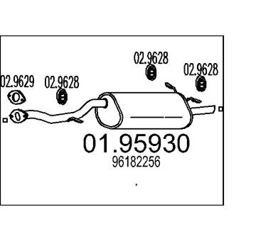 Zadní tlumič výfuku MTS 01.95930