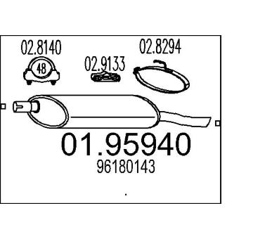 Zadní tlumič výfuku MTS 01.95940