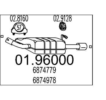 Zadní tlumič výfuku MTS 01.96000