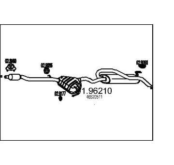 Zadní tlumič výfuku MTS 01.96210