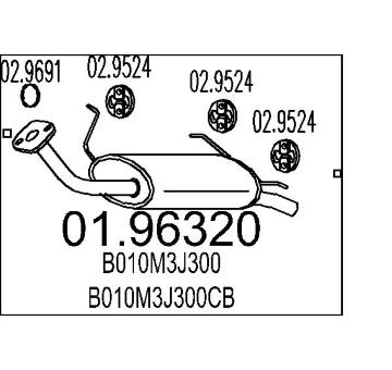 Zadní tlumič výfuku MTS 01.96320