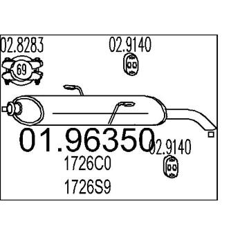 Zadní tlumič výfuku MTS 01.96350