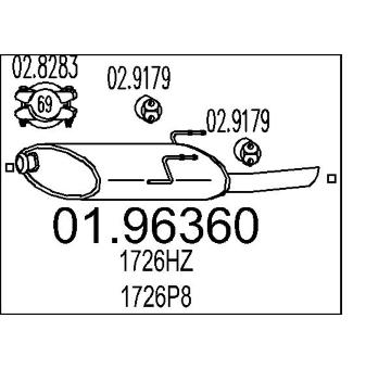 Zadní tlumič výfuku MTS 01.96360