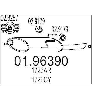 Zadní tlumič výfuku MTS 01.96390