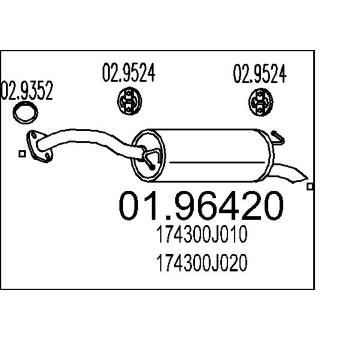 Zadní tlumič výfuku MTS 01.96420