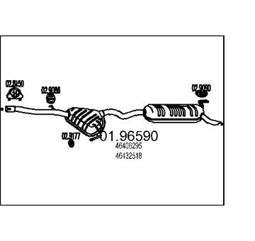Zadní tlumič výfuku MTS 01.96590